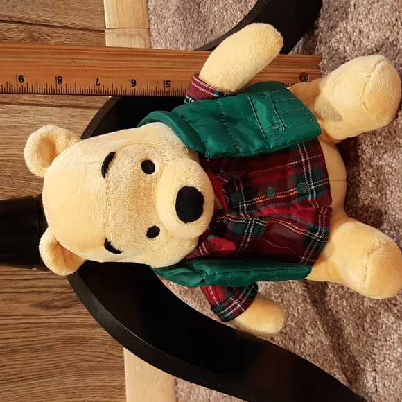 NWOT Disney Lumberjack Pooh Plush - Picture 6 of 6